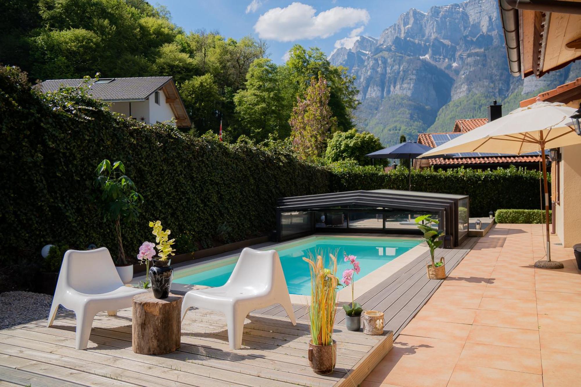 Doodle'S Amazing Chalet -Walensee - Flumserberg - Churfirsten - Heidiland - Pool - Sauna Mols Exterior photo